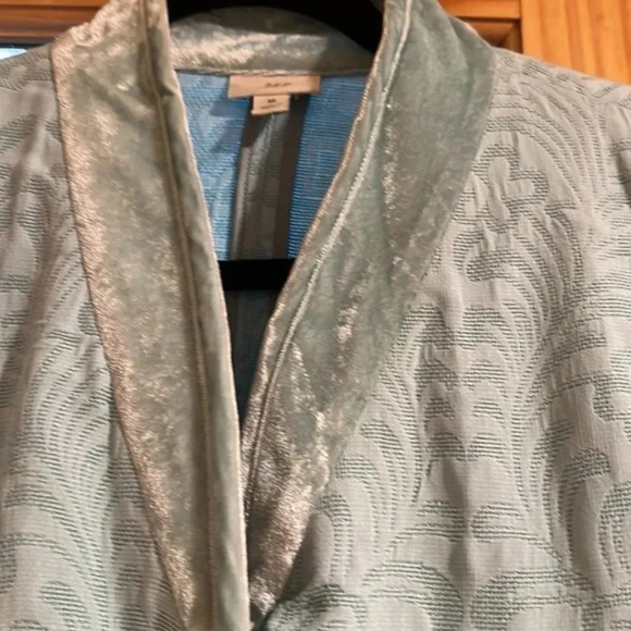 J.Jill Long Sleeve Sweater Floral Linen Button Up Jacket
Silk Blue Size Medium - Picture 3 of 8